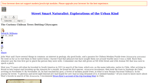 Screenshot of Monkey Puzzles and Muir - Street Smart Naturalist