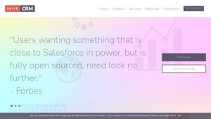 Screenshot of SuiteCRM - Open Source CRM Software Application for Businesses