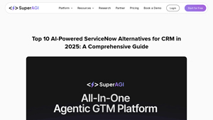 Screenshot of Top 10 AI-Powered ServiceNow Alternatives for CRM in 2025