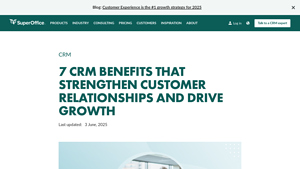 Screenshot of 7 CRM Benefits That Strengthen Customer Relationships