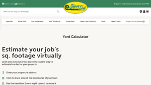 Screenshot of Yard Calculator - Super-Sod