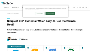 Screenshot of Simplest CRM Systems: Which Easy-to-Use Platform Is Best?
