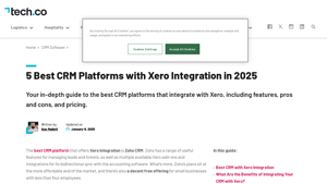 Screenshot of The Best CRM With Xero Integration: Sync Your Data Today - Tech.co