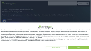 Screenshot of 6 Best Free Website Hosting in 2025 - TechnologyAdvice