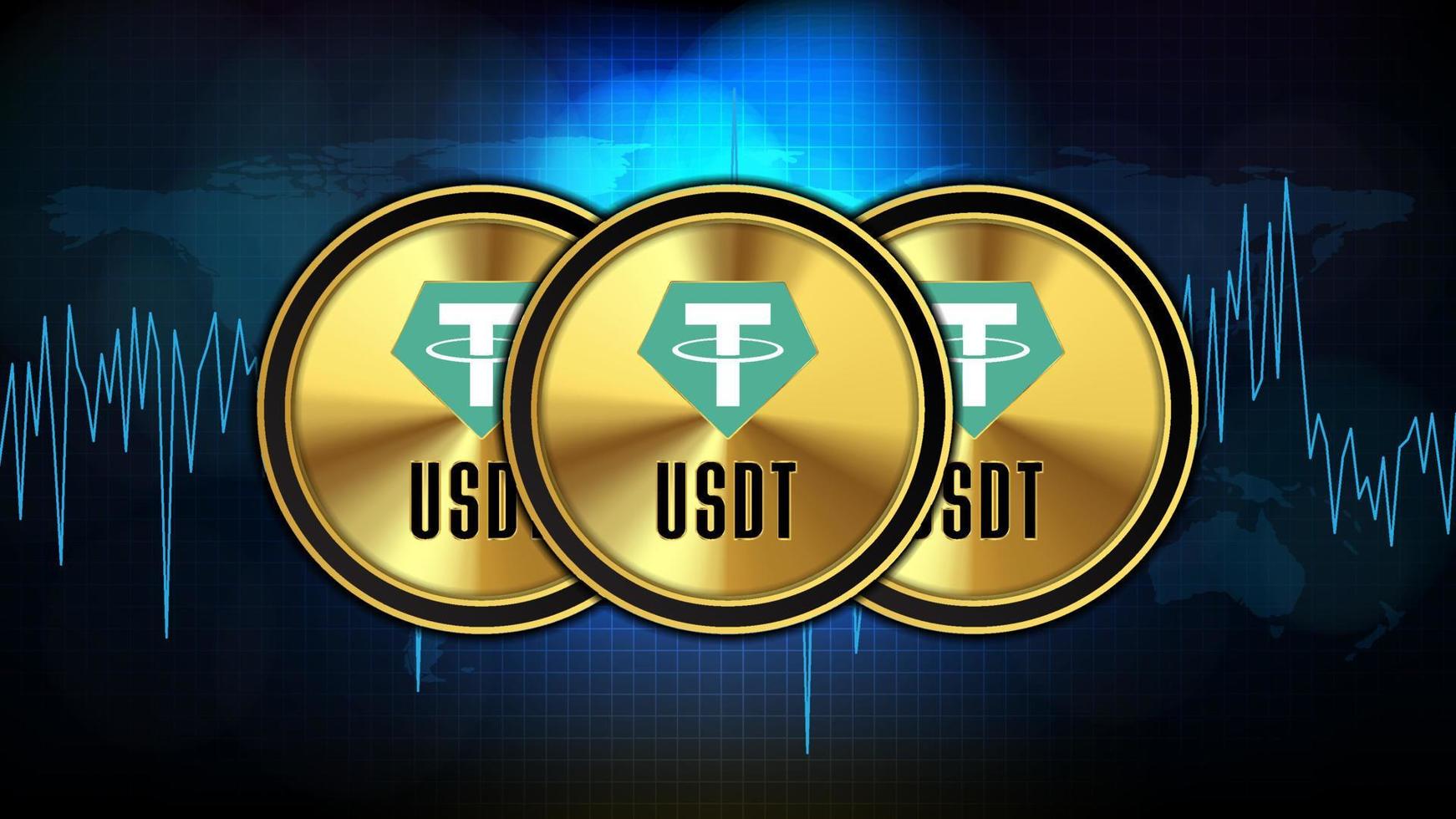 Featured image for Tether (USDT) - graph Chart coin digital cryptocurrency ...