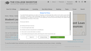 Screenshot of Student Loan Calculator (Repayment For IBR, PAYE, and SAVE)