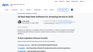 Screenshot of 20 Best Help Desk Software For Amazing Service In 2025