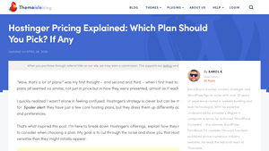 Screenshot of Hostinger Pricing Explained: Which Plan Should You Pick? If Any