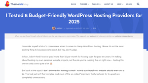 Screenshot of I Tested 8 Budget-Friendly WordPress Hosting Providers for 2025