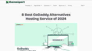 Screenshot of 8 Best GoDaddy Alternatives Hosting Service of 2024 - ThemeXpert