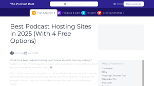 Screenshot of Best Podcast Hosting Sites in 2025 (with 4 Free Options)