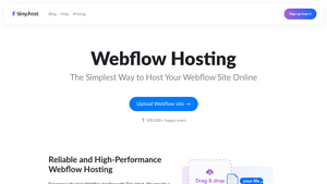 Screenshot of Premium Webflow Hosting Services - Tiiny.host