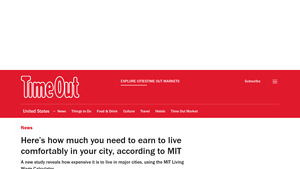 Screenshot of Here's how much you need to earn to live comfortably in your city ...