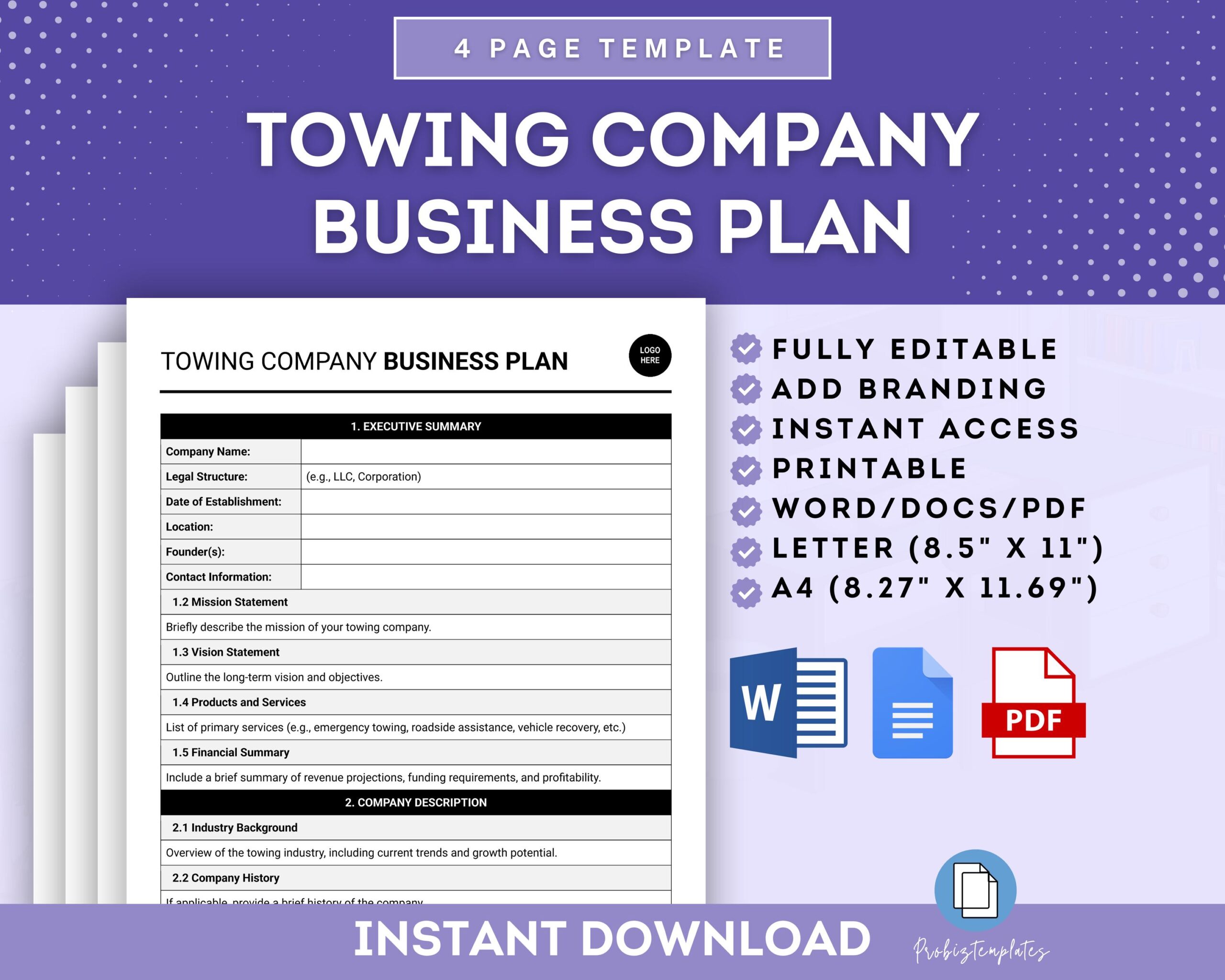 Featured image for towing estimate calculator - Towing Company Business Plan Template ...