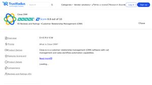 Screenshot of Close CRM Reviews & Ratings 2025 - TrustRadius