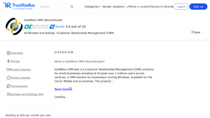 Screenshot of GoldMine CRM (discontinued) Reviews & Ratings 2025 - TrustRadius