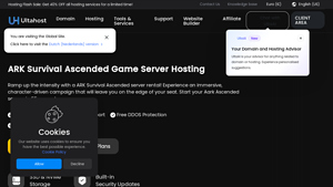 Screenshot of Best ARK Survival Ascended Game Server Hosting - UltaHost