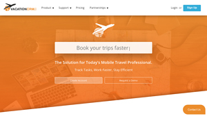 Screenshot of VacationCRM: Homepage