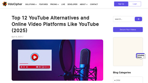 Screenshot of Top 12 YouTube Alternatives and Online Video Platforms Like ...