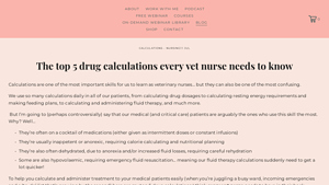 Screenshot of The top 5 drug calculations every vet nurse needs to know