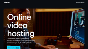 Screenshot of Free Online Video Hosting Platform: Upload & Share Videos on Vimeo
