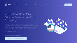 Screenshot of America's Choice for Managed VPS Solutions - VPS Server