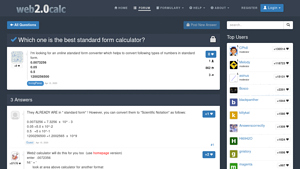 Screenshot of Which one is the best standard form calculator?