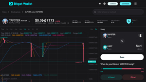 Screenshot of Live YAPSTER to USD, Chart | Buy YAPSTER Coin - Bitget Wallet