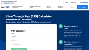 Screenshot of Calculate Your CTR in 2 Clicks - WebFX