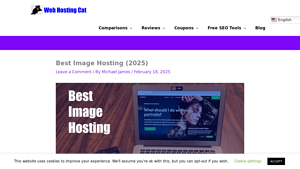 Screenshot of Best Image Hosting (2025) - Web Hosting Cat
