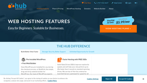 Screenshot of Web Hosting Features
