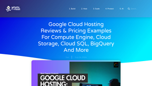 Screenshot of Google Cloud Hosting Reviews & Pricing Examples for Compute ...