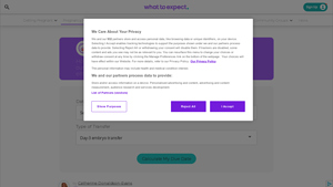 Screenshot of IVF Due Date Calculator - What to Expect