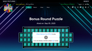 Screenshot of Solve the Bonus Round Puzzle | Wheel of Fortune