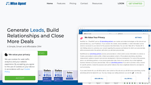 Screenshot of Wise Agent: Real Estate CRM Software | The Best CRM for Top Agents