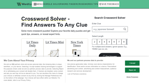 Screenshot of Crossword Solver: Clue Answers and Helpful Hints - Word Finder