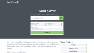 Screenshot of Word Solver | Make Words with Letters! - Word Finder