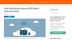 Screenshot of 8 Best Cloud Hosting Services 2025(Speed + Performance Tested)