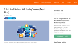 Screenshot of 7 Affordable Web Hosting for Small Businesses in 2025 - WP101