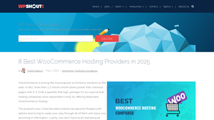 Screenshot of 8 Best WooCommerce Hosting Providers in 2025 - WPShout