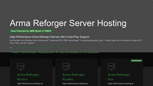 Screenshot of Arma Reforger Server Hosting | Instant Setup & 30% Off