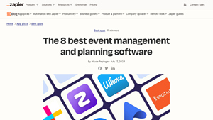 Screenshot of The 8 best event management and planning software - Zapier