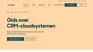 Screenshot of A guide to the best cloud-based CRM - Zendesk