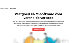 Screenshot of Real estate CRM software for accelerated sales - Zoho