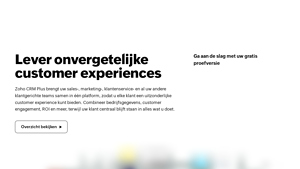Screenshot of Unified Customer Experience Platform | Zoho CRM Plus