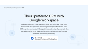 Screenshot of Best CRM for Google Workspace - Zoho