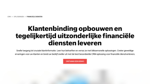 Screenshot of Finance CRM | CRM Software for Financial Services - Zoho CRM