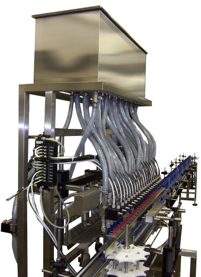 Illustrative example of automatic bottle filling equipment from Google Search