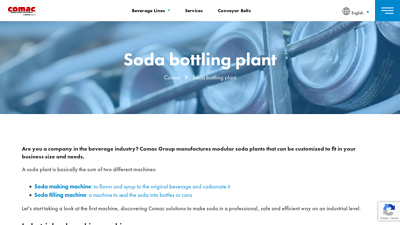 Soda bottling plant - Co.Mac. - Comac Group