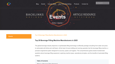 Top 20 Beverage Filling Machine Manufacturers in 2025